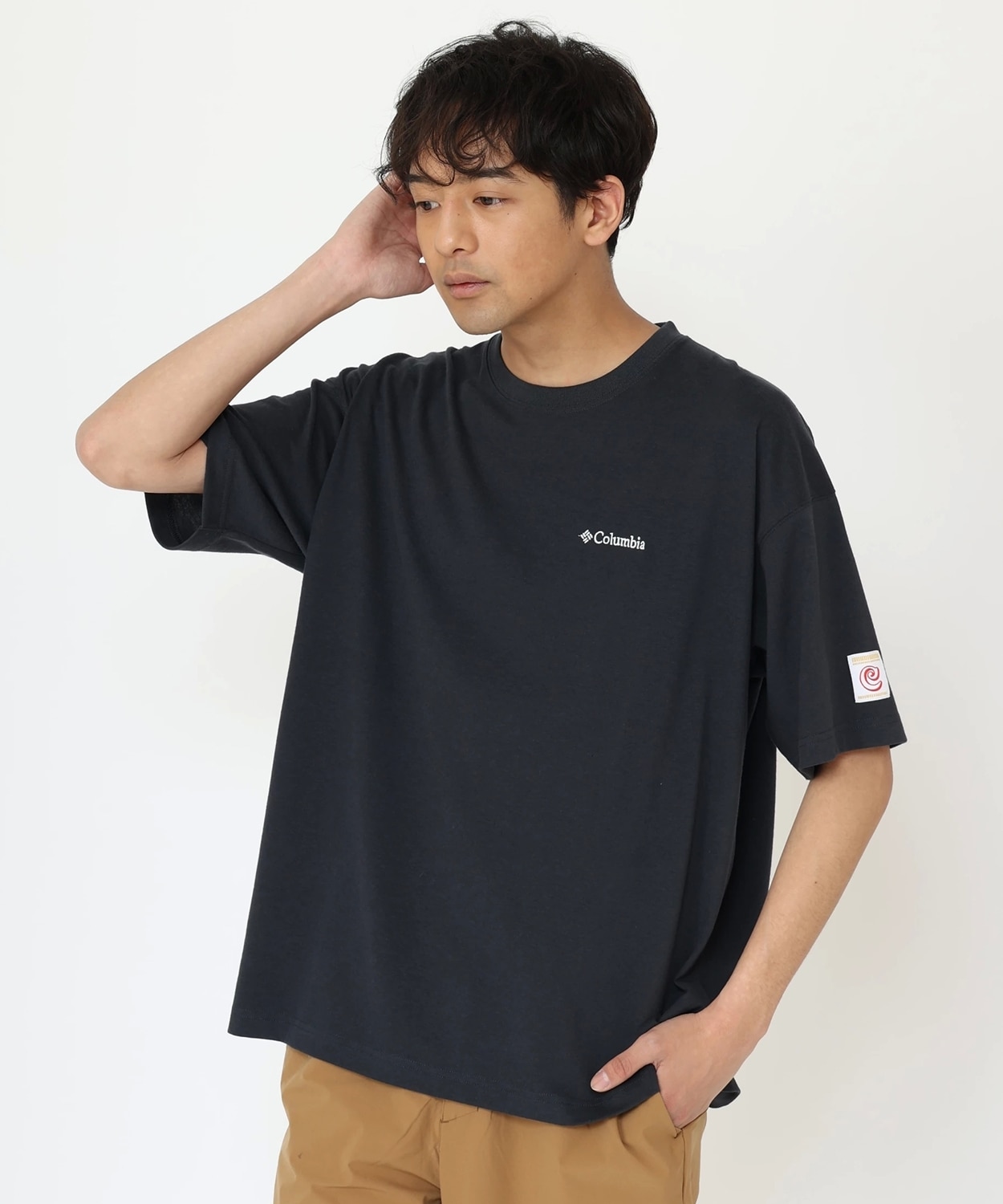 カップヌードル×コロンビアコラボ ロングスリーブＴシャツ ブラックＬ