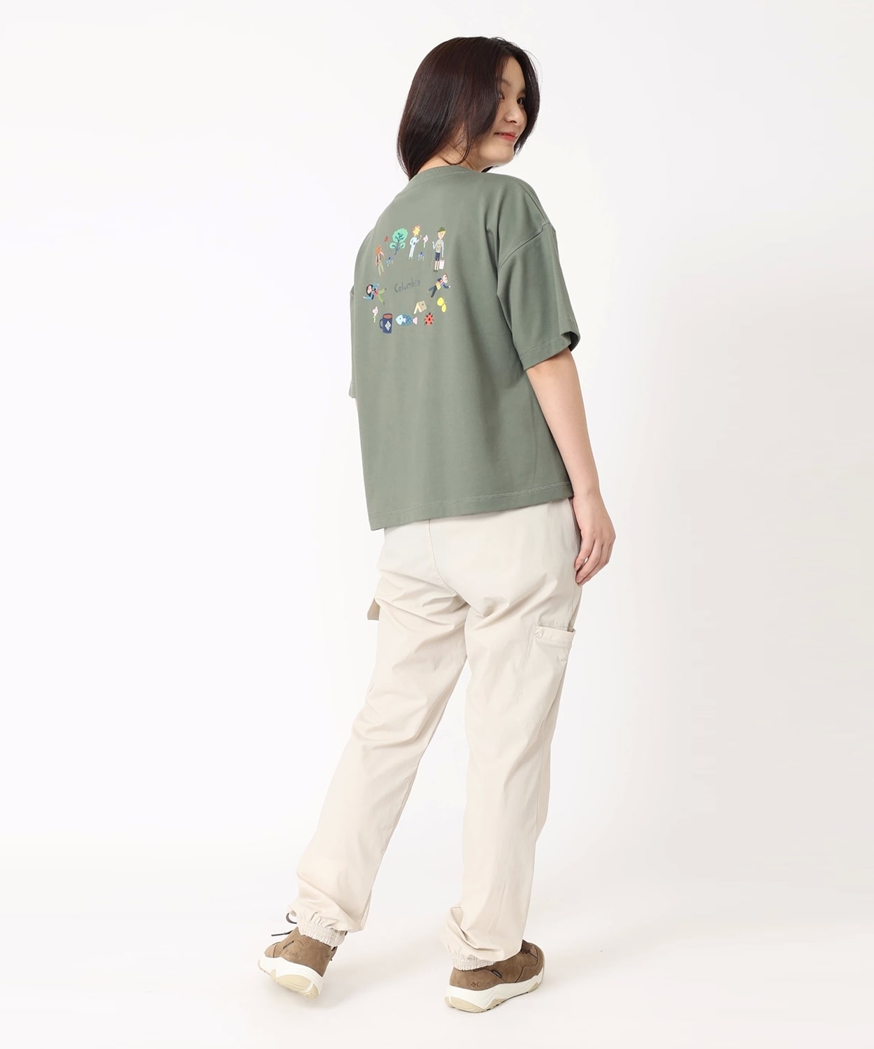 ウィメンズホイットニーパークショートスリーブTシャツ(S Ash Brown