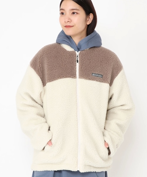 74％以上節約 PL0642 フリース Columbia 192 W CHALK コロンビア カーディガン L パーク クレストトゥ