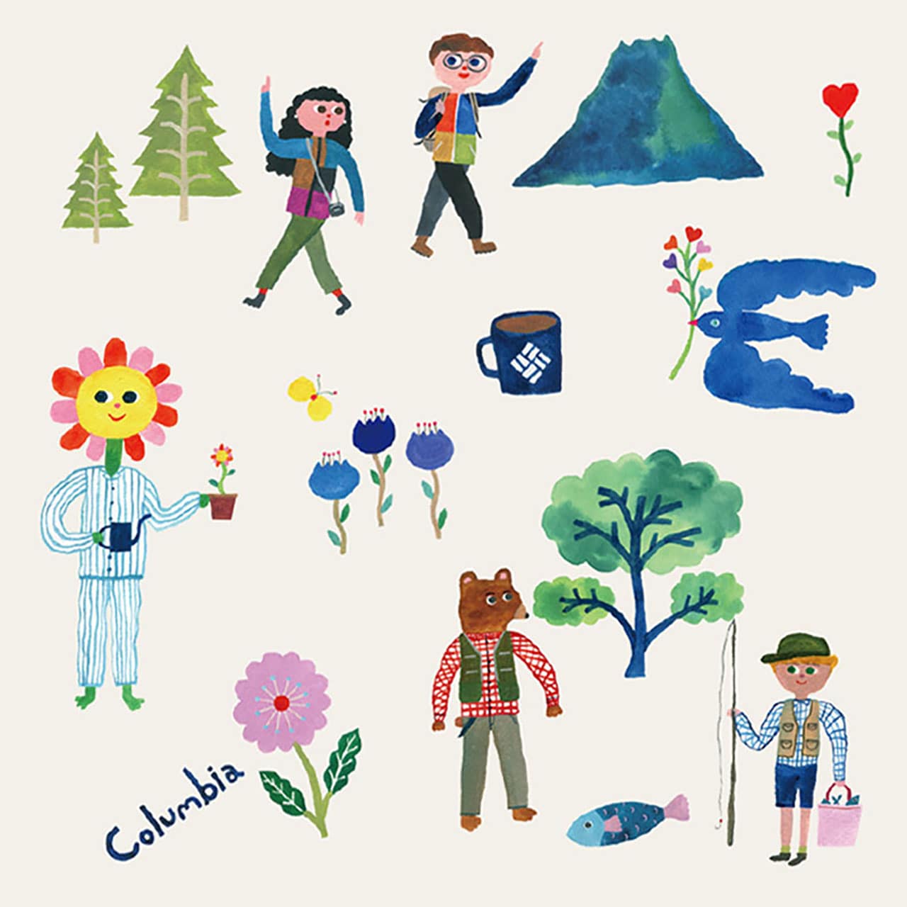 コロンビア×河野ルルコラボアイテム第三弾